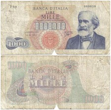 1963 ITALY Veteran "1000 LIRE"