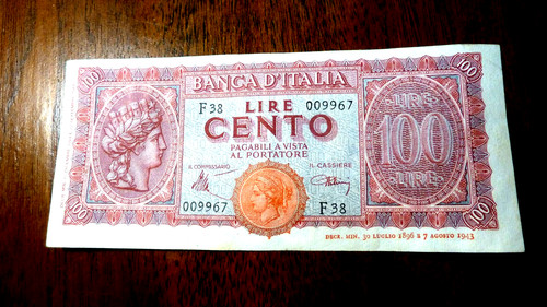 Italy 100 lire 1944 - #, 75
