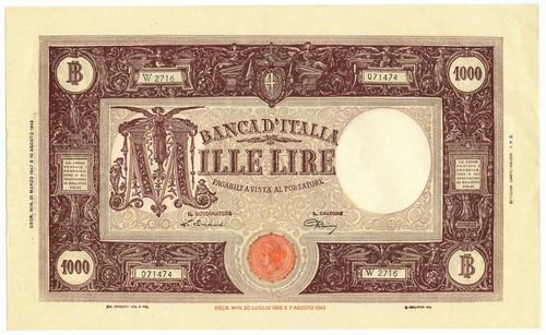 1000 lire barbetti grande - lire,