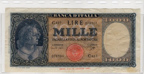 Italy 1000 lire - italy,