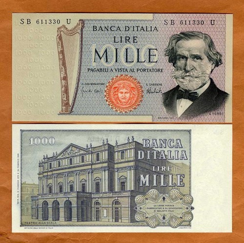 Italy 1000 lire - italy,, lire,