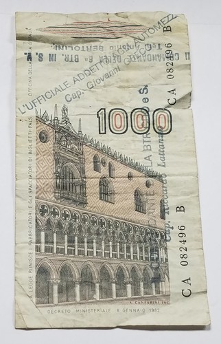 1982 banca italia - italy,