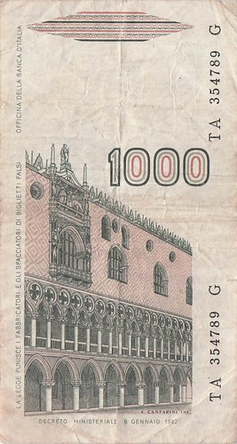 Italy marco polo 1000 lire - italy,