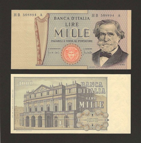 Italy 1000 lire 1971 banca - 1000, 1971,