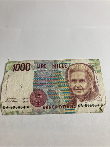 1000 lire italy bank - lire,