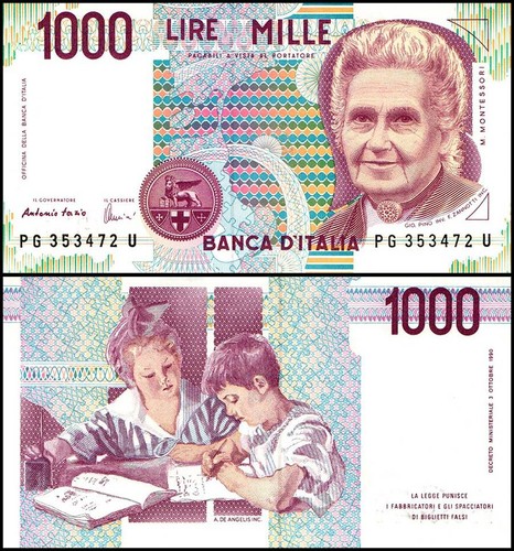 Italy 1000 lire 1990 p - italy, 1990,