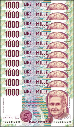 Italy 1000 lire - 1000, lire,