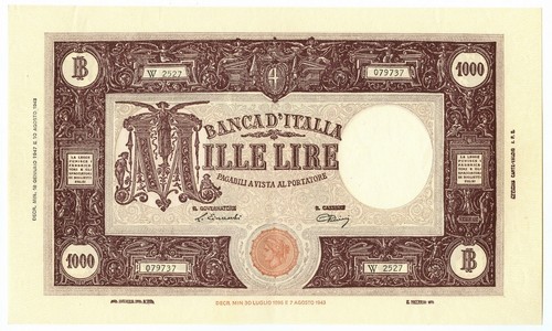 1000 lire barbetti - lire, grande