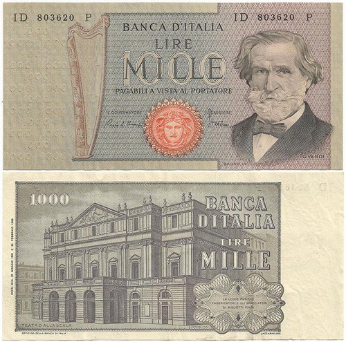 1981 italy crispy 1000 - "1000, lire"