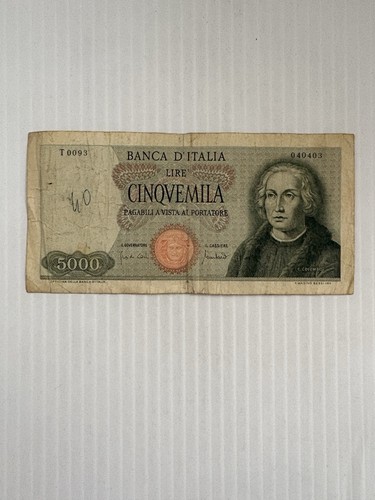 Italy 5000 lire - italy,