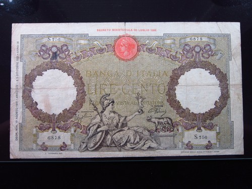 Italy 1000 lire 1941 p55 - italy,