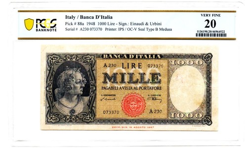 Italy banco italia - italy:, 1000
