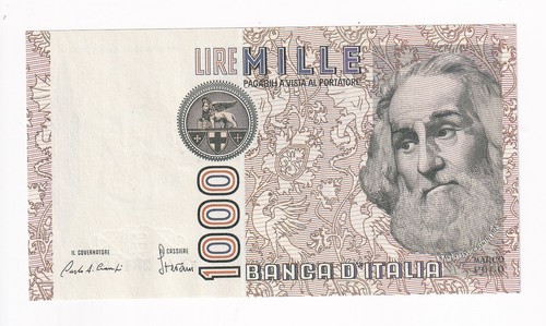 Italy 1000 lire - 1000, #109a