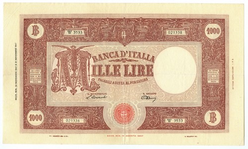 1000 lire barbetti grande - 1000,