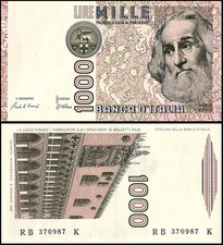Italy 1000 Lire, 1982, P-109