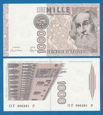 ITALY 1000 Lire P 109b 1982