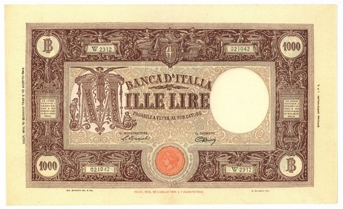 1000 lire barbetti - barbetti, m