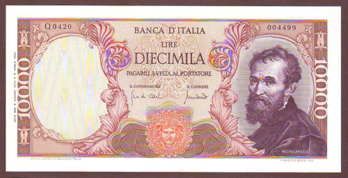 Italy 10000 lire 6 1970 - 10000,
