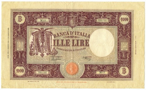 1000 lire barbetti grande - lire,