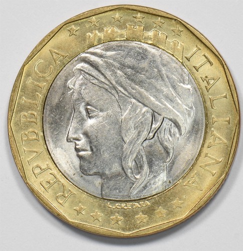 Italy 1997 bimetallic 1000 - italy,