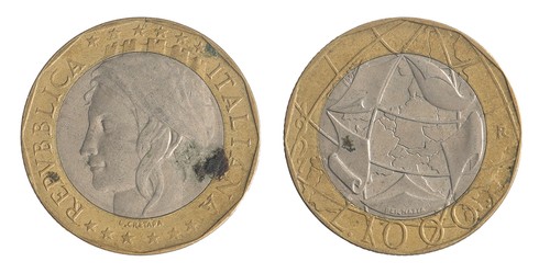 Italy 1000 lire - lire,, 1997-2001,