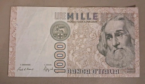 1982 italy 1000 lire note - 1982,