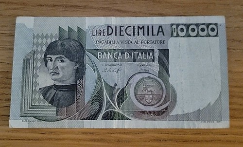 Italian banknote 10000 lire - 10000,