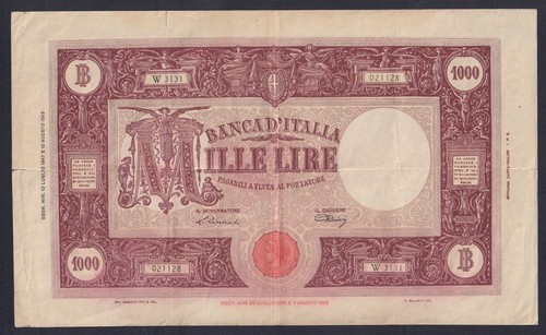 Italy 1000 lire large - 1000,
