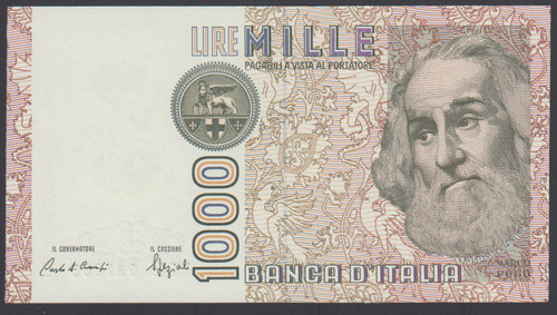 Italy 1000 lire 1982 au - ,
