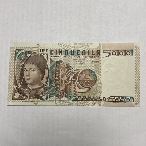 Italy 5000 lire - italy, (p-105)
