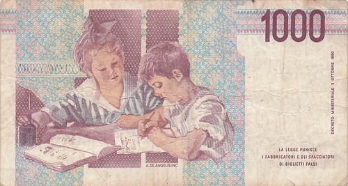 Italy 1000 lire 3 - 1000,