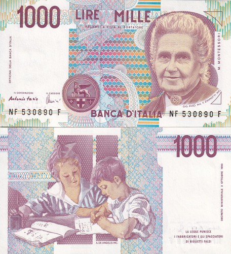 Italy 1000 lire - lire, p