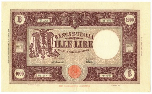 1000 lire barbetti grande - 1000,