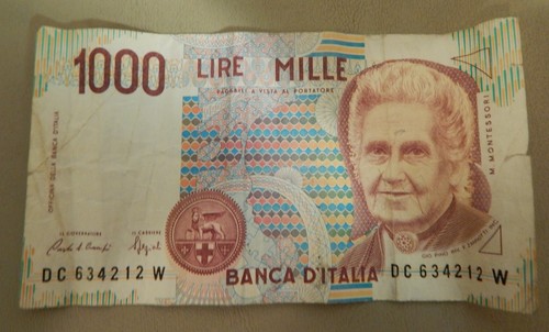 1990 italy 1000 lire - 1990, note