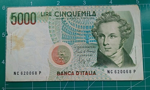 Italy 5000 lire 1985 - 5000, p-111