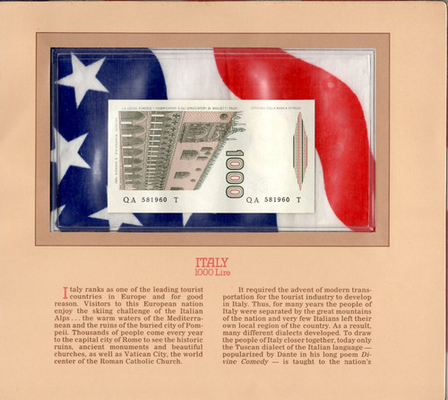 Most treasured banknotes - treasured, italy