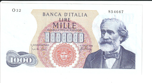 Italy giuseppe verdi 1000 - verdi,