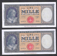 ITALY 1000 LIRE 1961 ~ P-88d ~