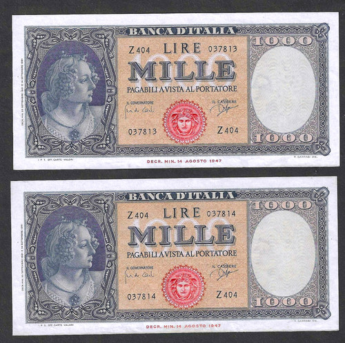 Italy 1000 lire 1961 - italy, ~