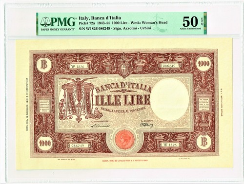 Italy banco italia - d'italia, 1000