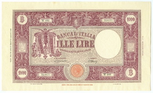 1000 lire barbetti grande - barbetti, m