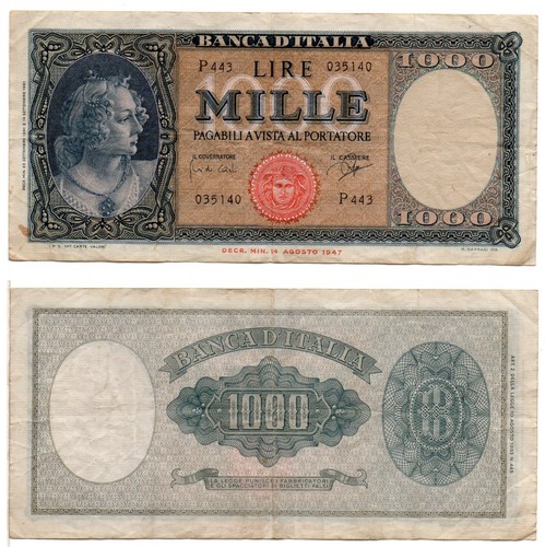 Italy 1000 lire - italy,