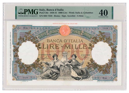 Italy banknote 1000 lire - italy,
