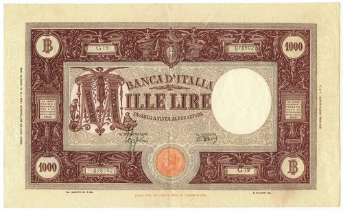 1000 lire barbetti grande - 1000, m