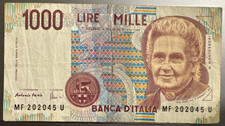 Italy 1000 Lire 1990 Banknote