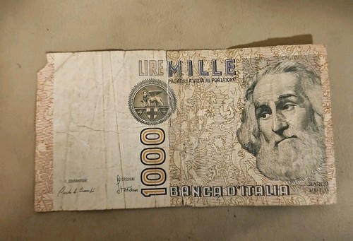 1982 italy 1000 lire note - lire,