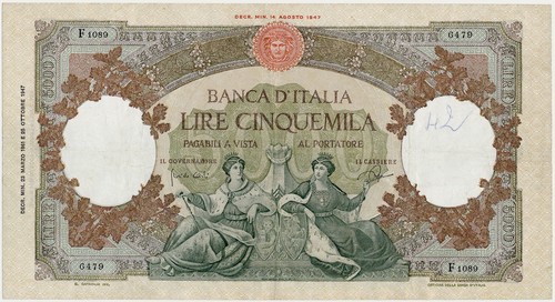 Italy banknote 5000 lire - 5000,