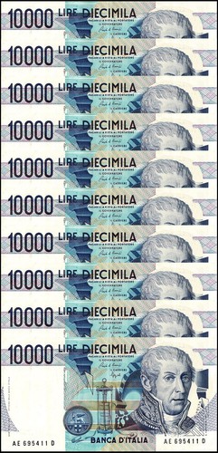 Italy 10000 lire - 10000, lire,