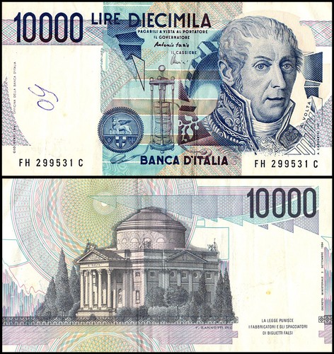 Italy 10000 lire - lire,, p-112