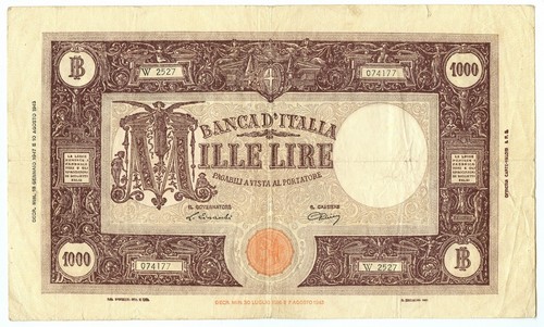 1000 lire barbetti grande - lire,